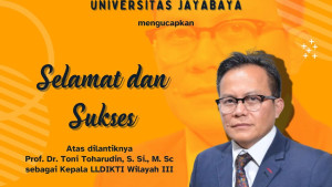 Prof. Dr. Toni Toharudin, S.Si., M.Sc. Dilantik sebagai Kepala LLDIKTI Wilayah III